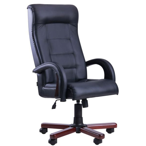 Крісло АМФ Роял Люкс Горіх Шкіра Спліт Чорна-0