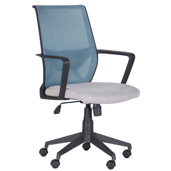 Крісло АМФ Tin сидіння Сідней-05/спинка Сітка SL-18 Аквамарин-0