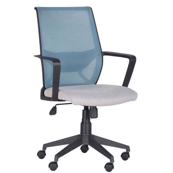 Крісло АМФ Tin сидіння Сідней-05/спинка Сітка SL-18 Аквамарин-1