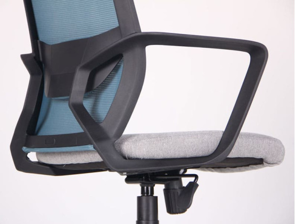 Крісло АМФ Tin сидіння Сідней-05/спинка Сітка SL-18 Аквамарин-10