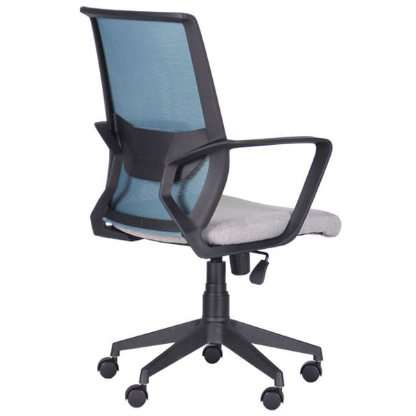 Крісло АМФ Tin сидіння Сідней-05/спинка Сітка SL-18 Аквамарин-2