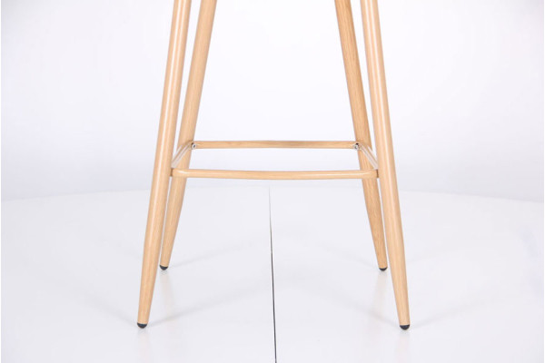 Барний стілець AMF Bellini бук-blue velvet-12