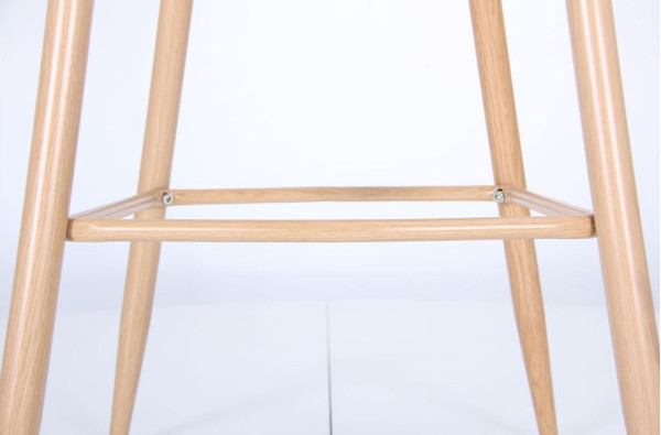 Барний стілець AMF Bellini бук-blue velvet-13