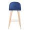 Барний стілець AMF Bellini бук-blue velvet-3-thumb