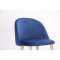 Барний стілець AMF Bellini бук-blue velvet-5-thumb