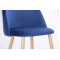 Барний стілець AMF Bellini бук-blue velvet-8-thumb
