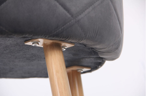 Барний стілець AMF Bellini Бук-dark Grey-6