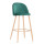 Барний стілець AMF Bellini бук-green velvet