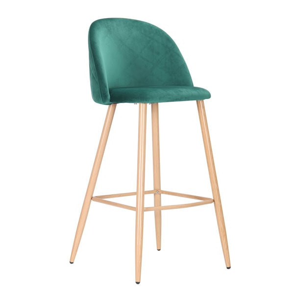 Барный стул AMF Bellini бук-green velvet-1