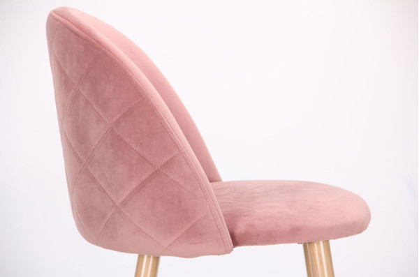 Барний стілець AMF Bellini Бук Pink Velvet-5