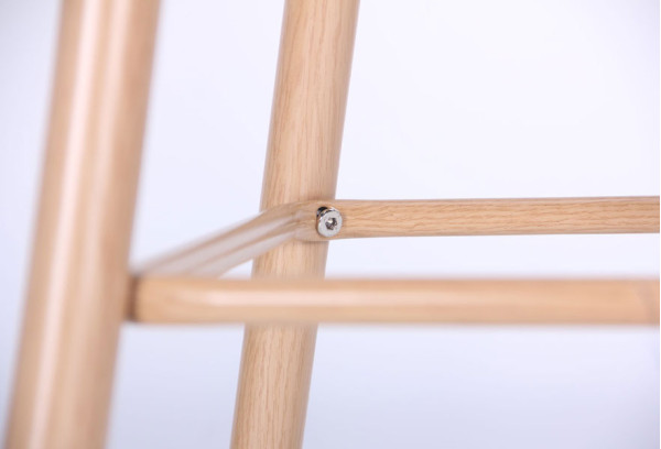 Барний стілець AMF Bellini Бук Pink Velvet-14