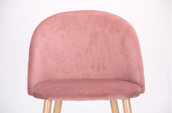 Барний стілець AMF Bellini Бук Pink Velvet-8