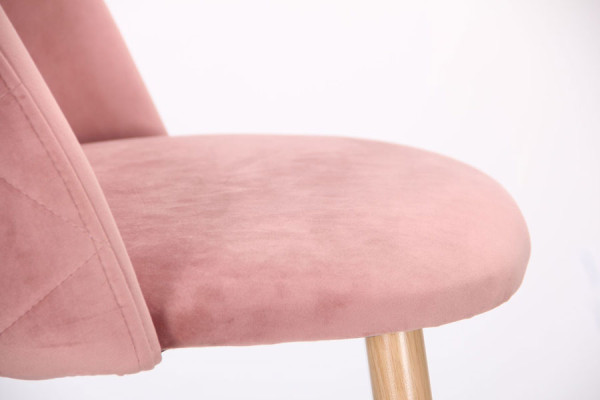 Барний стілець AMF Bellini Бук Pink Velvet-11