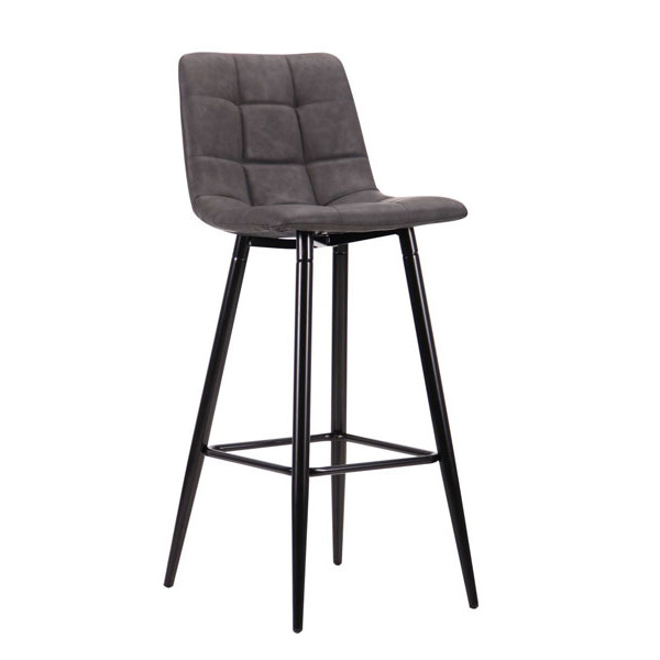 Барний стілець AMF Mobil Чорний-нубук Базальт-0