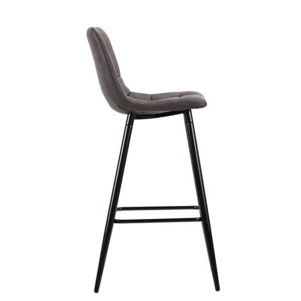 Барний стілець AMF Mobil Чорний-нубук Базальт-2