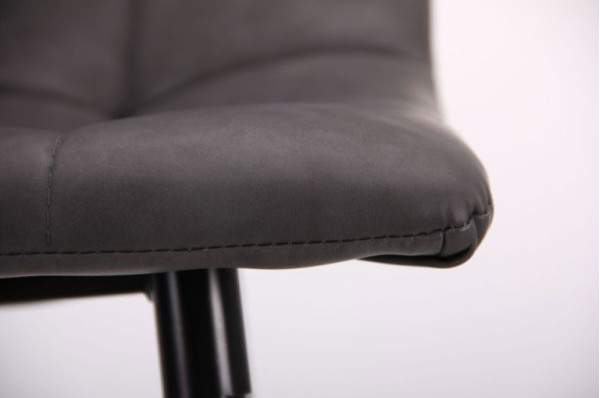 Барний стілець AMF Mobil Чорний-нубук Базальт-12