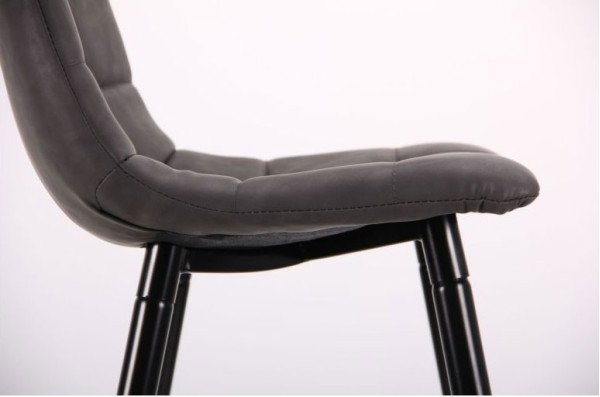 Барний стілець AMF Mobil Чорний-нубук Базальт-14
