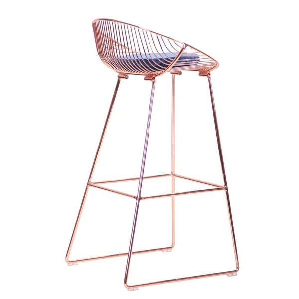 Барний стілець AMF Chik Rose gold-4