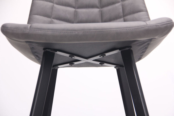 Полубарный стул AMF Clif Dark grey-9
