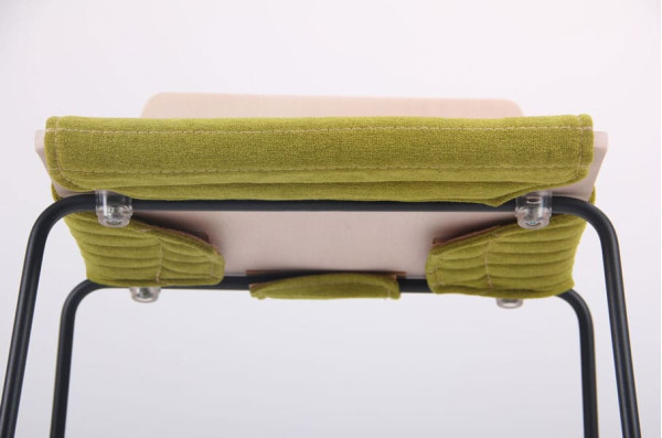 Барний стілець AMF Мальта Хокер Софт Чорний графіт-5