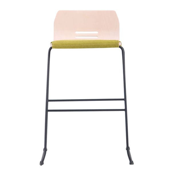 Барний стілець AMF Мальта Хокер Софт Чорний графіт-2