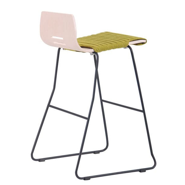 Барний стілець AMF Мальта Хокер Софт Чорний графіт-4