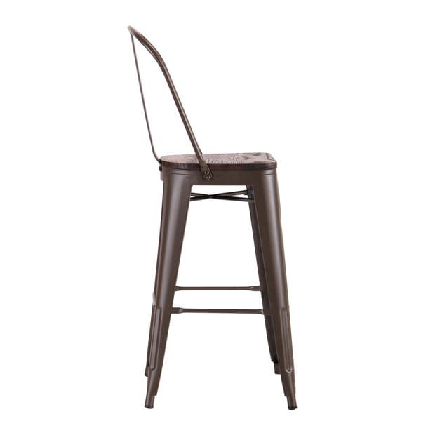 Барный стул AMF Ozzy Кофе Барный стул AMF Ozzy Кофе-2