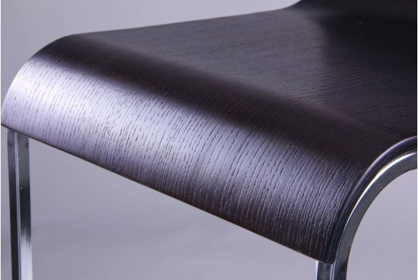 Барний стілець AMF Порто Хокер хром Темний горіх-7