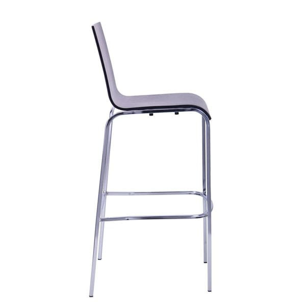 Барный стул AMF Порто Хокер хром Венге-1