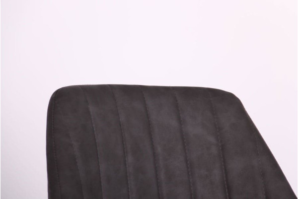 Барний стілець AMF Rogers Чорний-нубук Базальт-11