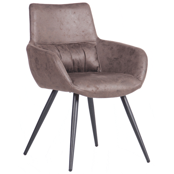 Крісло AMF Concord чорний/cowboy PK Какао-0