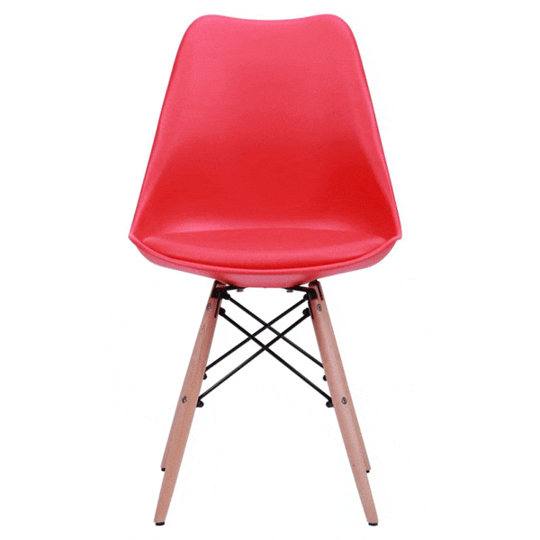 Стілець AMF Aster Wood Пластик Червоний-1