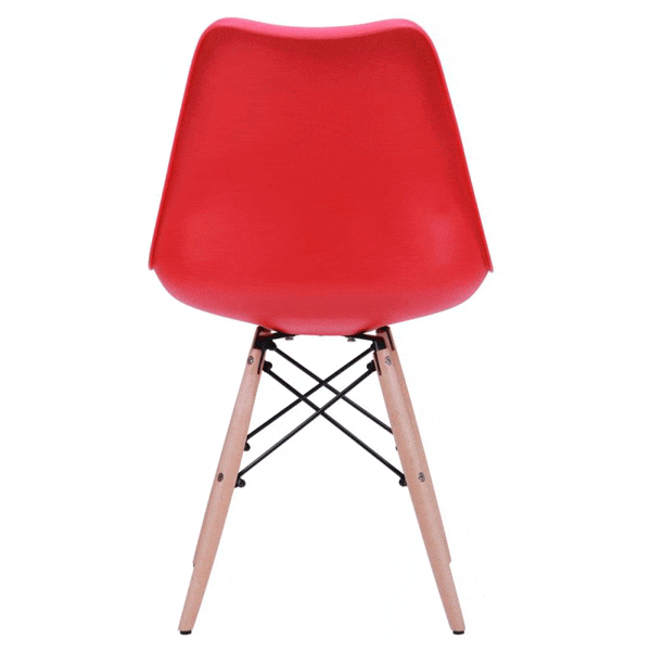 Стілець AMF Aster Wood Пластик Червоний-4