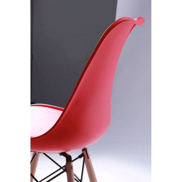 Стілець AMF Aster Wood Пластик Червоний-7