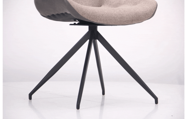 Стілець поворотний AMF Aurora Чорний Меланж Латте Стілець поворотний AMF Aurora Чорний Меланж Латте-12