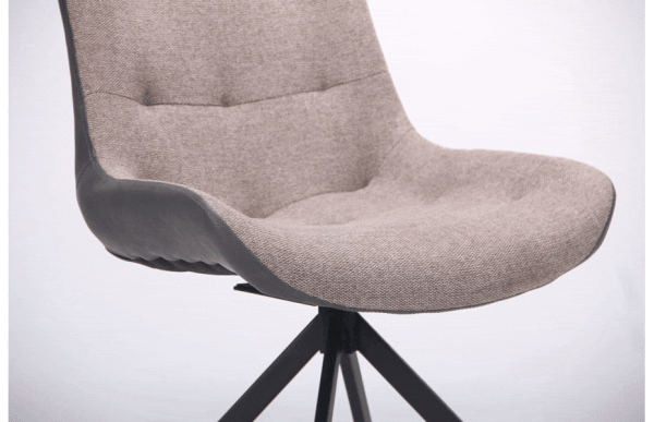 Стілець поворотний AMF Aurora Чорний Меланж Латте Стілець поворотний AMF Aurora Чорний Меланж Латте-8