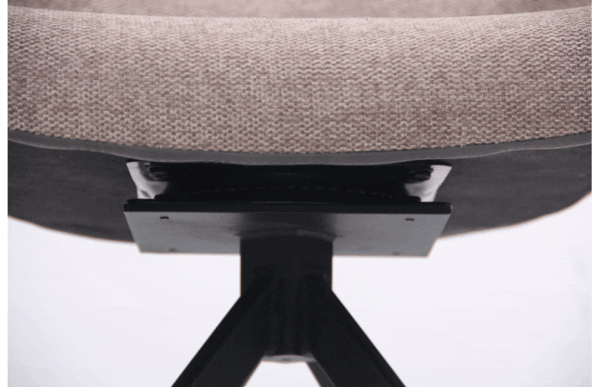 Стілець поворотний AMF Aurora Чорний Меланж Латте Стілець поворотний AMF Aurora Чорний Меланж Латте-11