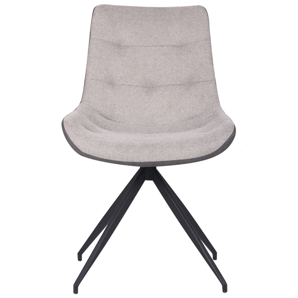 Стул поворотный AMF Aurora Черный Меланж Сильвер-2