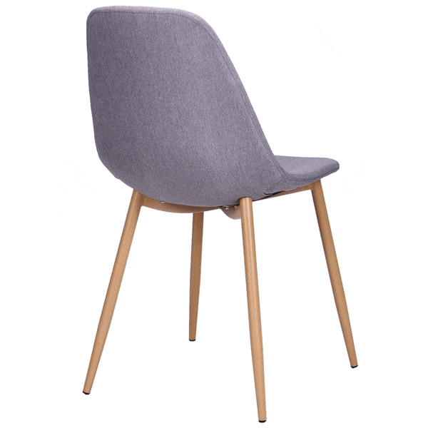 Стул AMF Лучия База металл Бук Серый-4