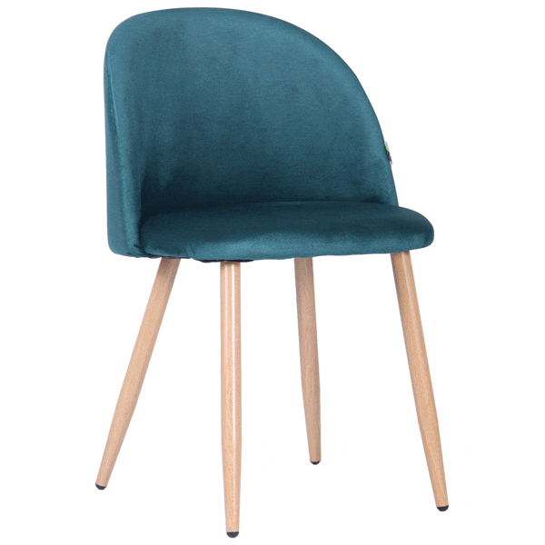 Стілець AMF Sherry beech/green velvet-0