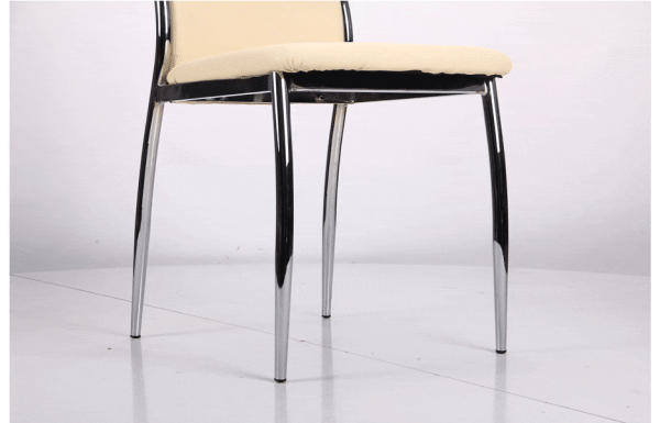 Стул AMF Картер Хром Кремовый-5