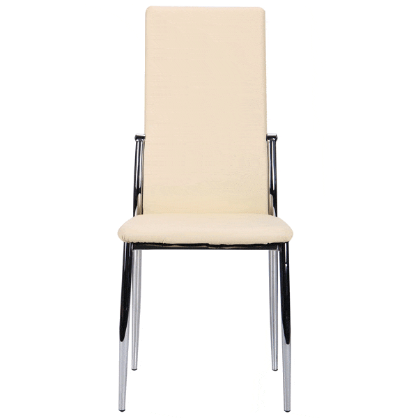 Стул AMF Картер Хром Кремовый-2