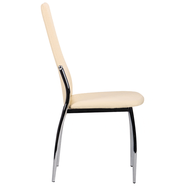 Стул AMF Картер Хром Кремовый-3