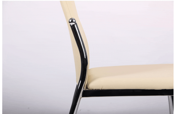 Стул AMF Картер Хром Кремовый-9