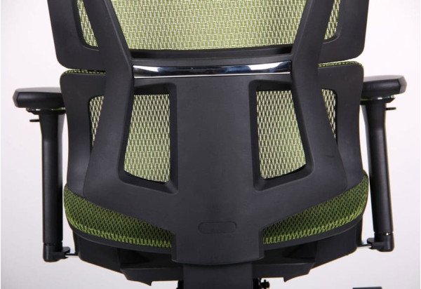 Кресло АМФ Agile Black Alum Green-8