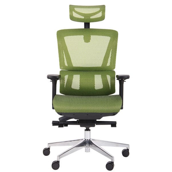 Кресло АМФ Agile Black Alum Green-1