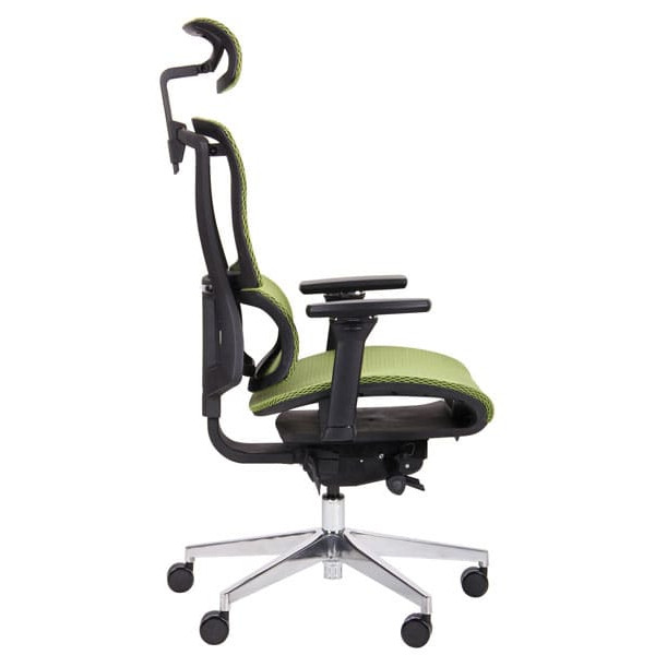 Кресло АМФ Agile Black Alum Green-2