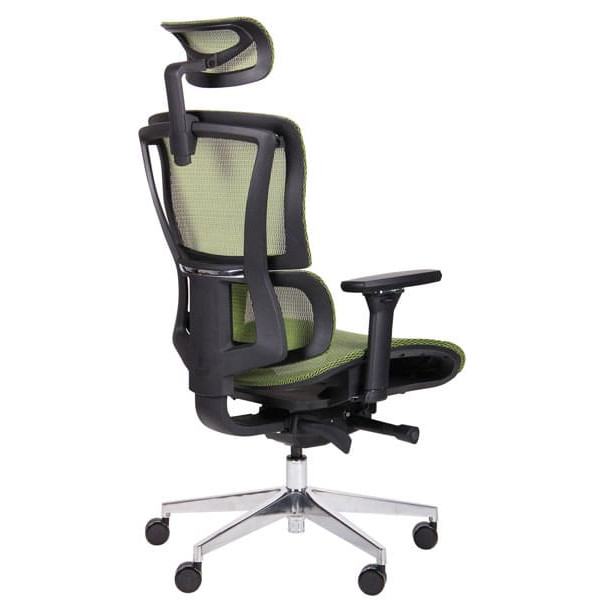 Кресло АМФ Agile Black Alum Green-3