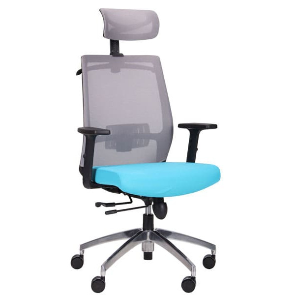 Крісло АМФ Install Black Alum Grey / Light Blue-0