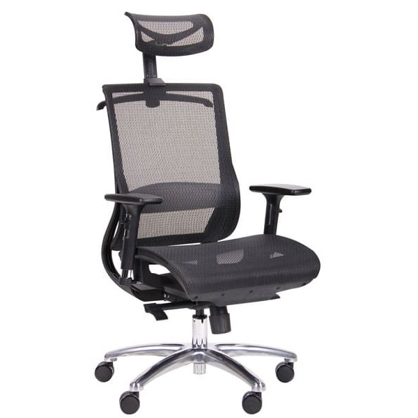 Кресло АМФ Coder Black Alum Black-0